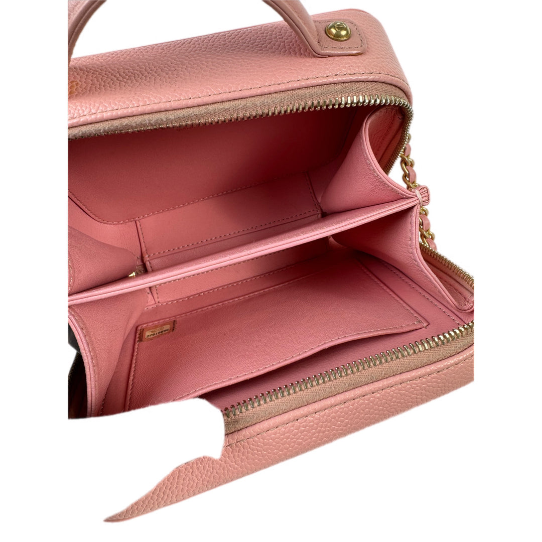 Chanel Vanity Box Mini Pink Caviar