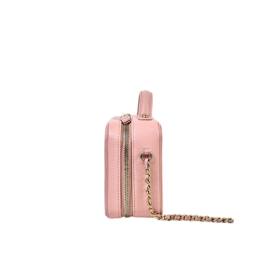 Chanel Vanity Box Mini Pink Caviar