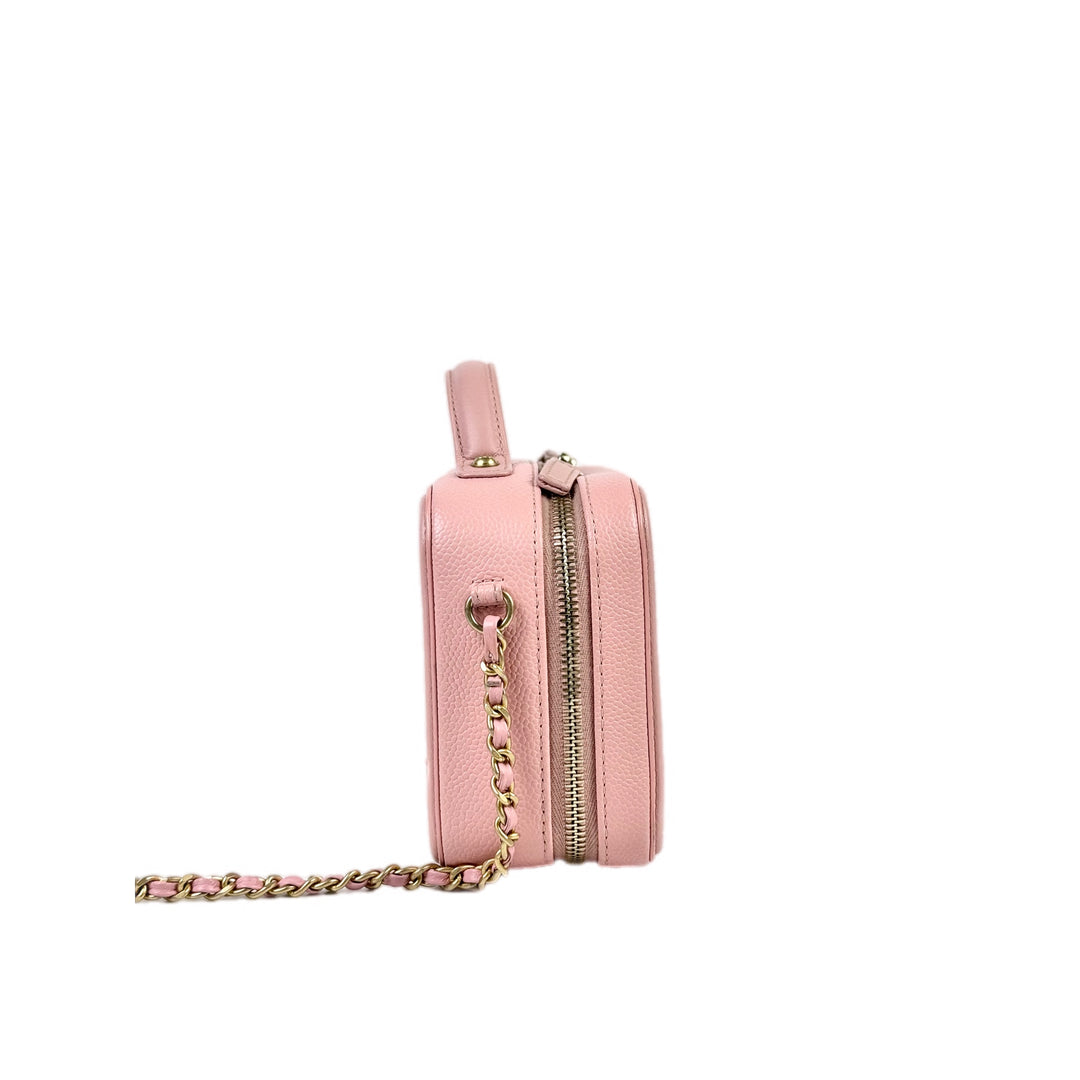 Chanel Vanity Box Mini Pink Caviar