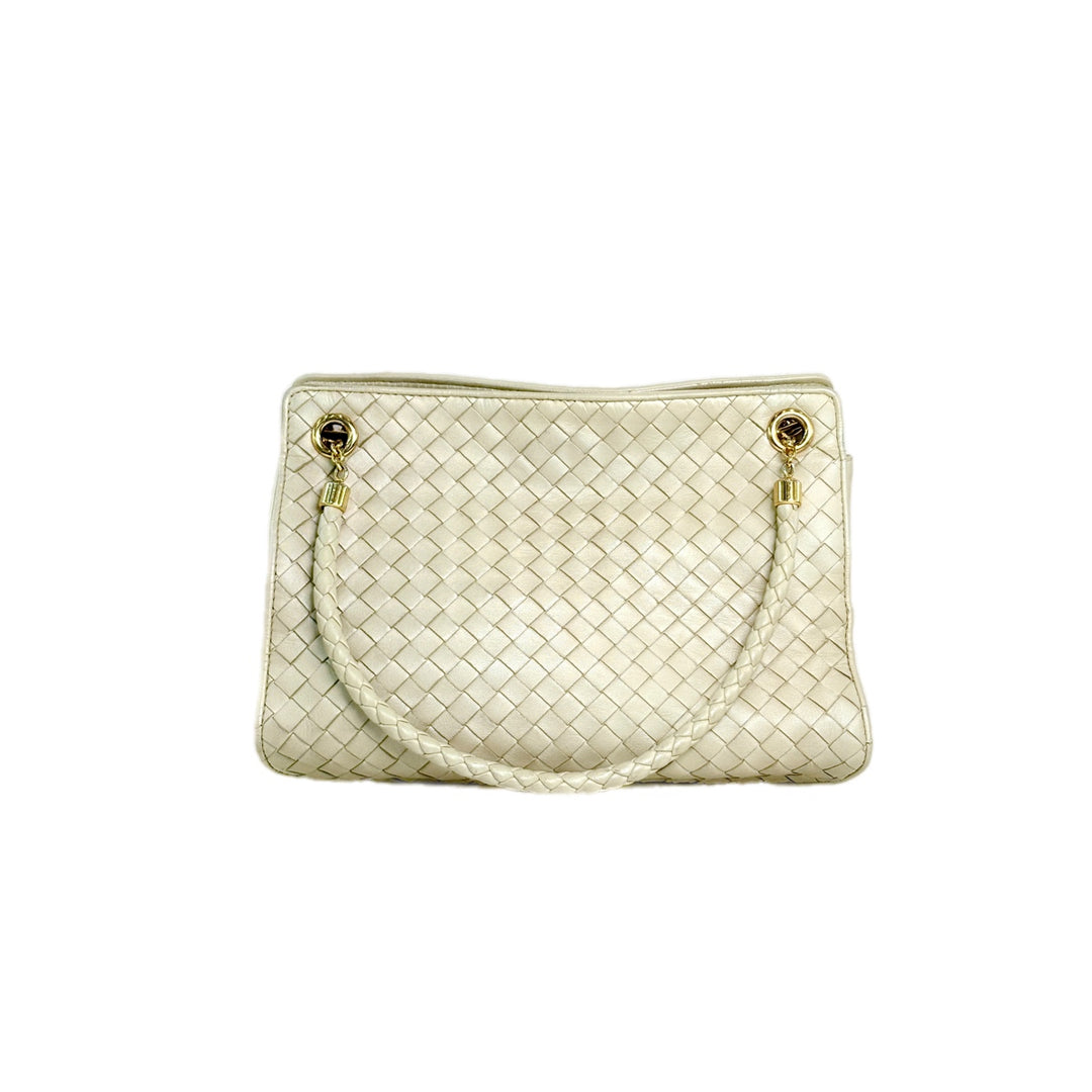 Bottega Veneta Vintage Champagne Parachute Bag