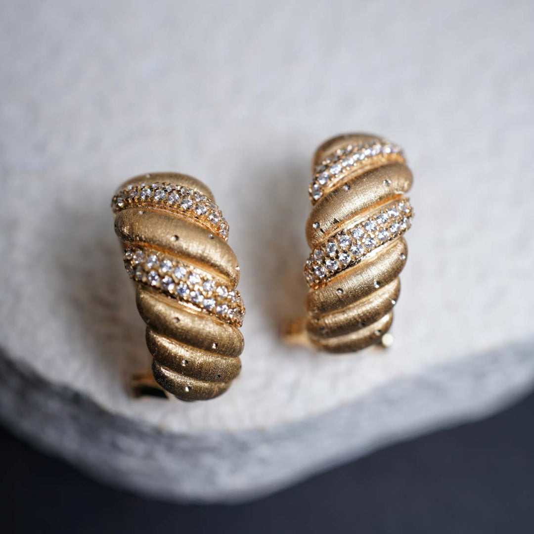 Silver 925 Ox Horn Stud Earrings