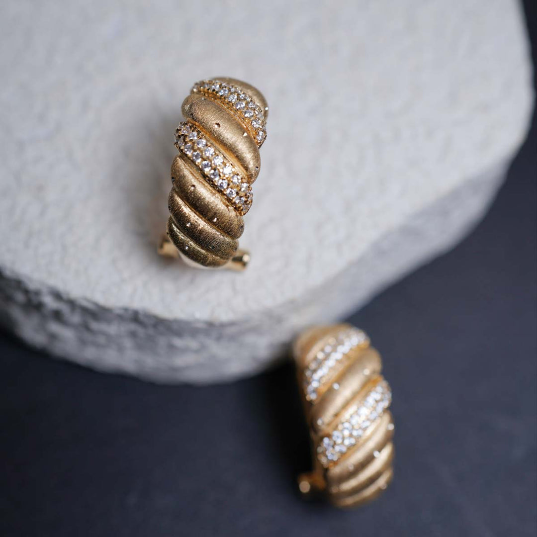 Silver 925 Ox Horn Stud Earrings