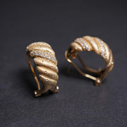 Silver 925 Ox Horn Stud Earrings