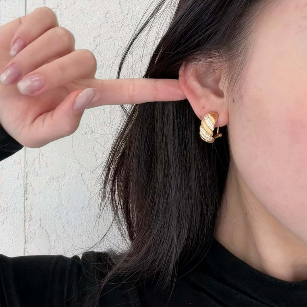 Silver 925 Ox Horn Stud Earrings