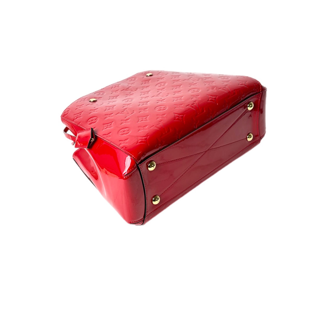 Louis Vuitton Montaigne MM Red Patent Leather