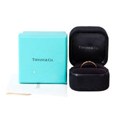 Tiffany Wedding Band 18K Rose Gold 3 Diamonds
