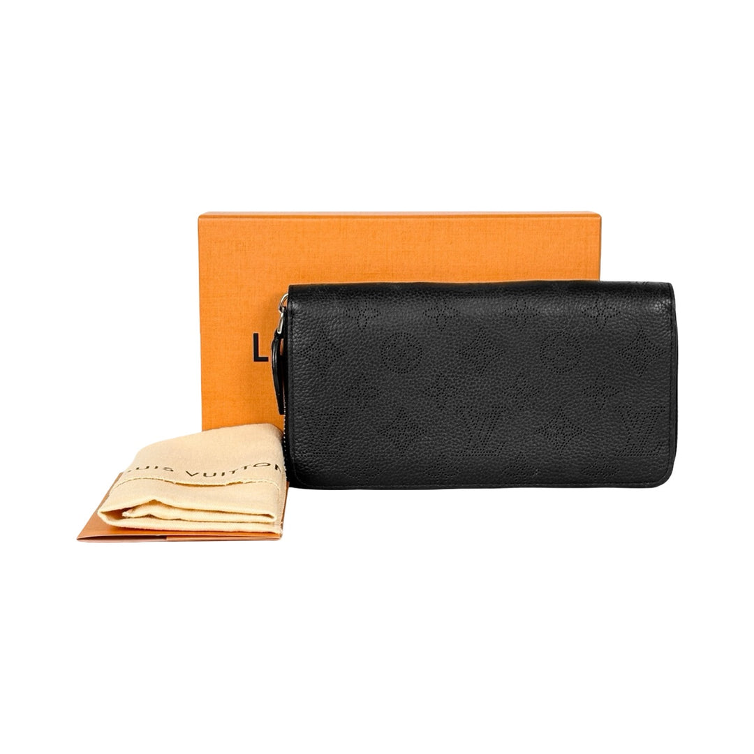 Louis Vuitton Black Long Zip Wallet