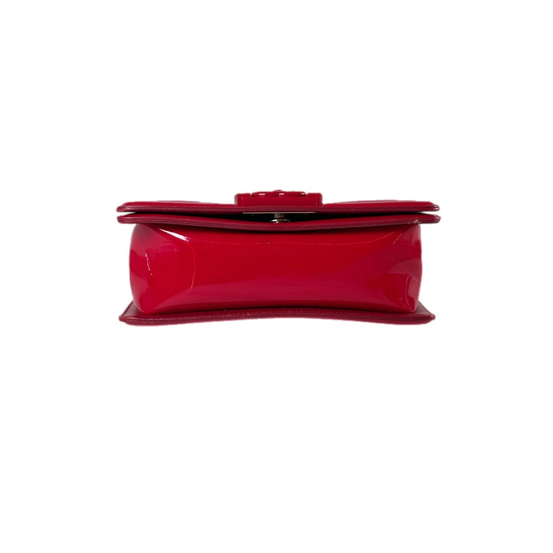 Chanel Leboy Patent Red Small Bag