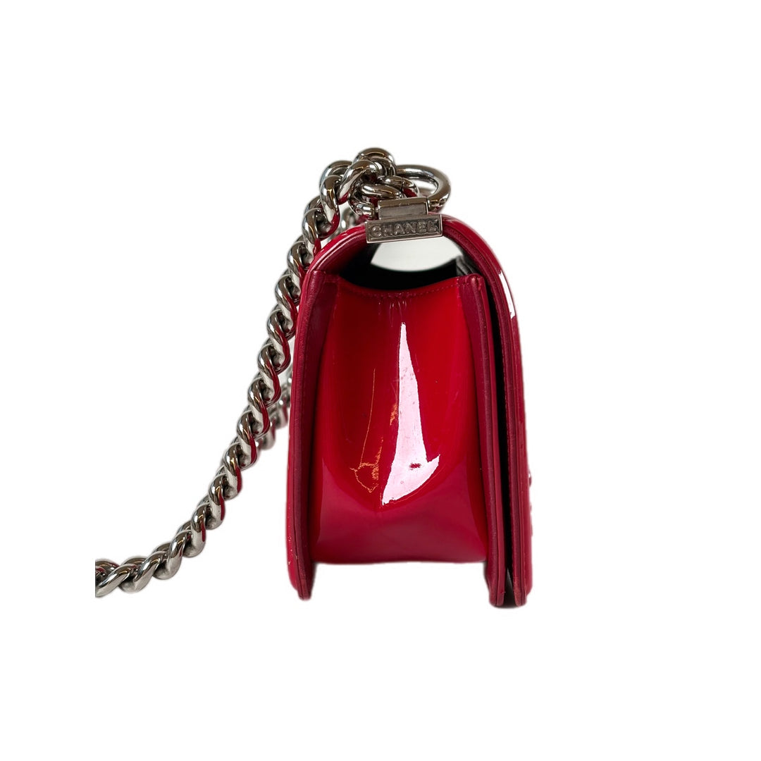 Chanel Leboy Patent Red Small Bag