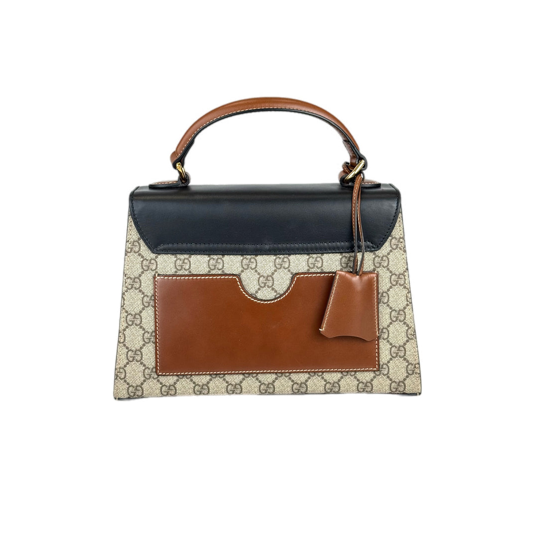 Gucci GG Supreme Padlock Bag With Top Handle