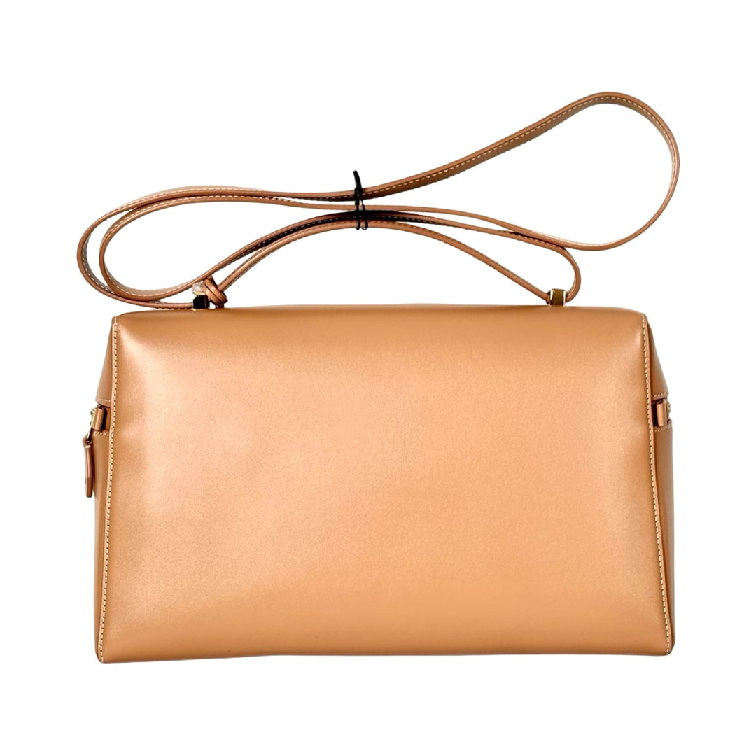 Loro Piana Saddle Calfskin Extra Bag L27 Beige Bignet
