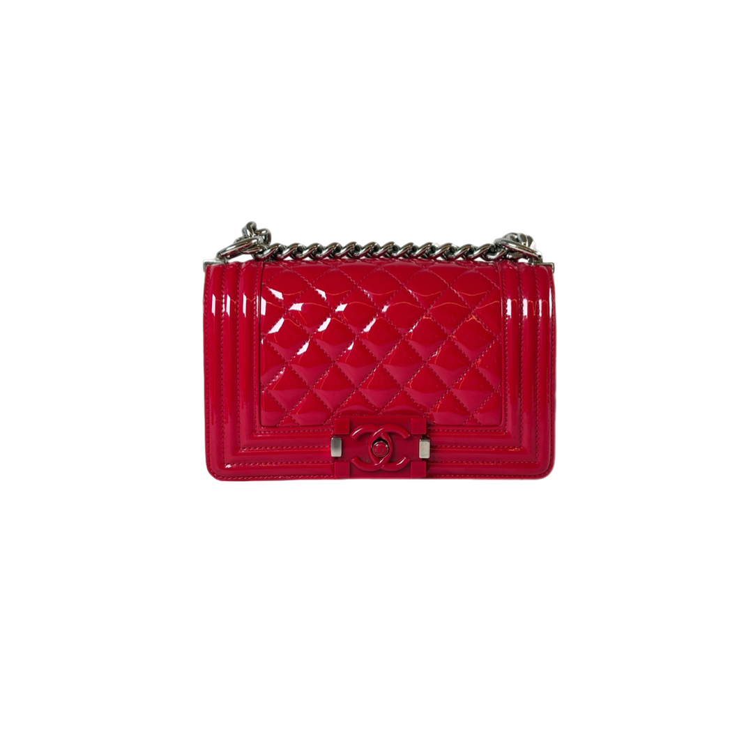 Chanel Leboy Patent Red Small Bag