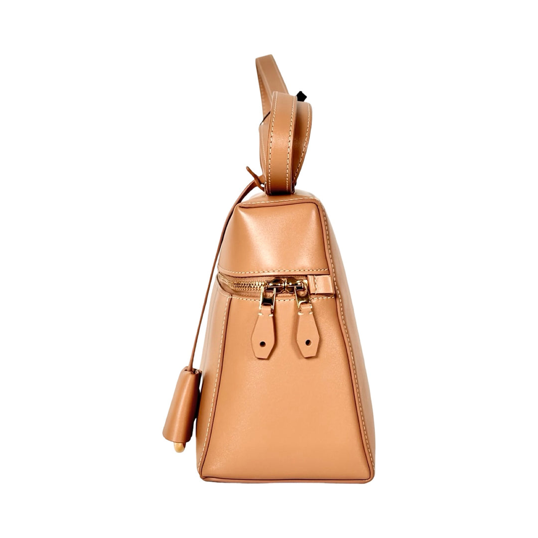 Loro Piana Saddle Calfskin Extra Bag L27 Beige Bignet