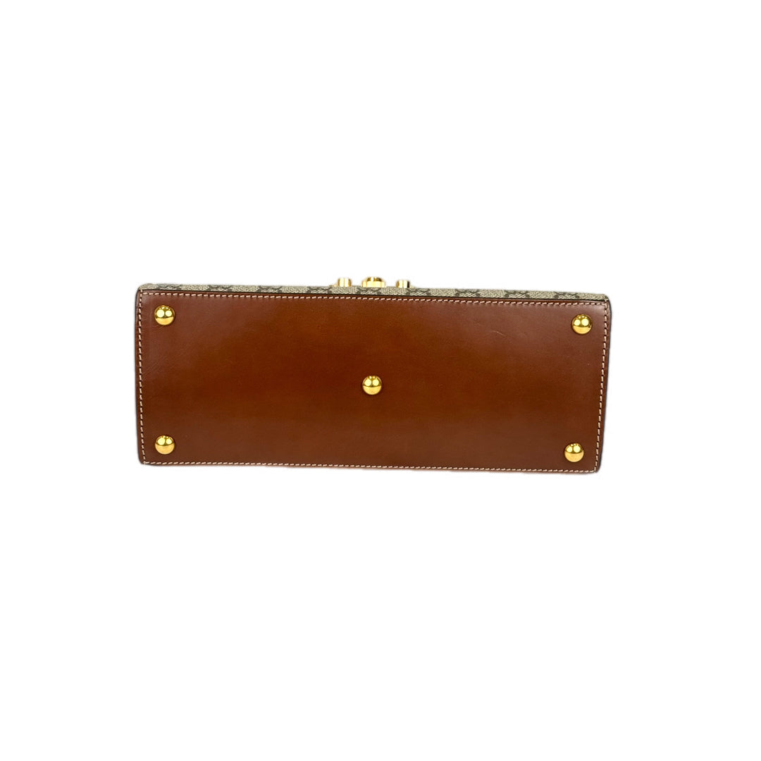 Gucci GG Supreme Padlock Bag With Top Handle
