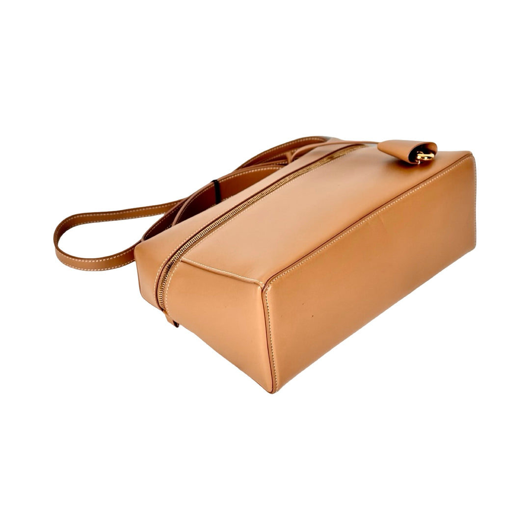 Loro Piana Saddle Calfskin Extra Bag L27 Beige Bignet
