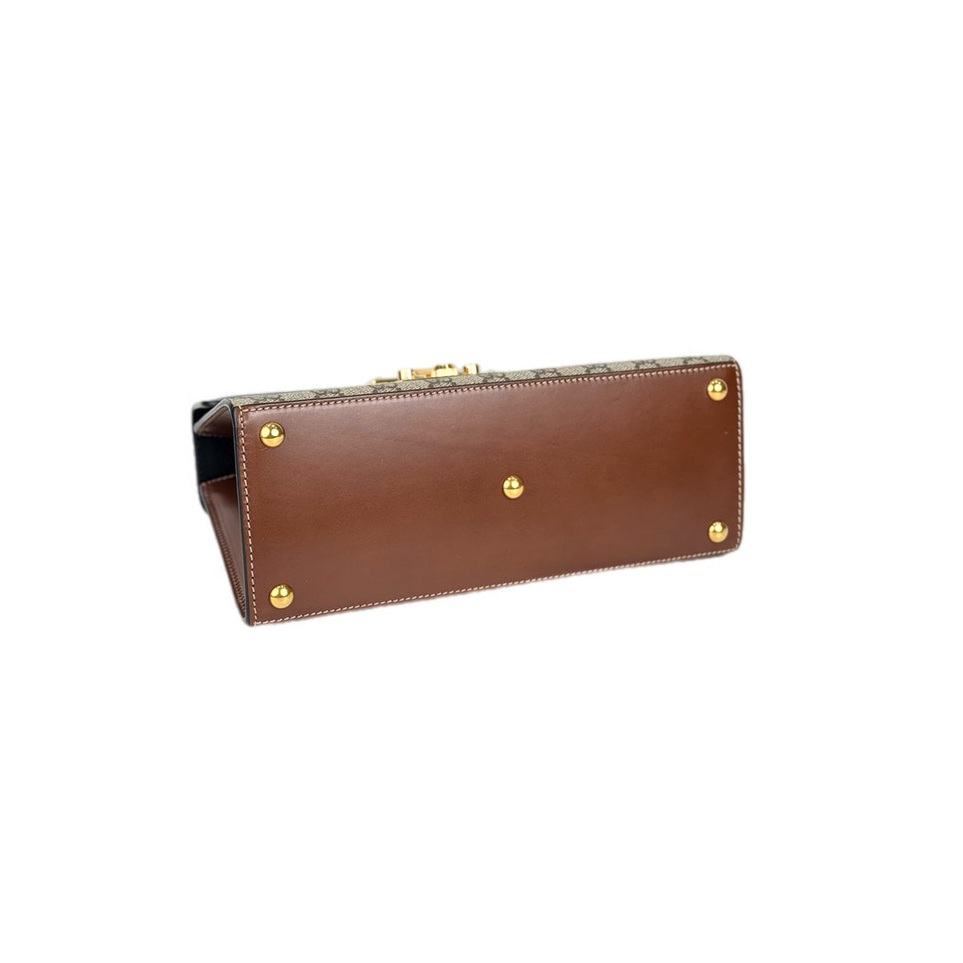 Gucci GG Supreme Padlock Bag With Top Handle