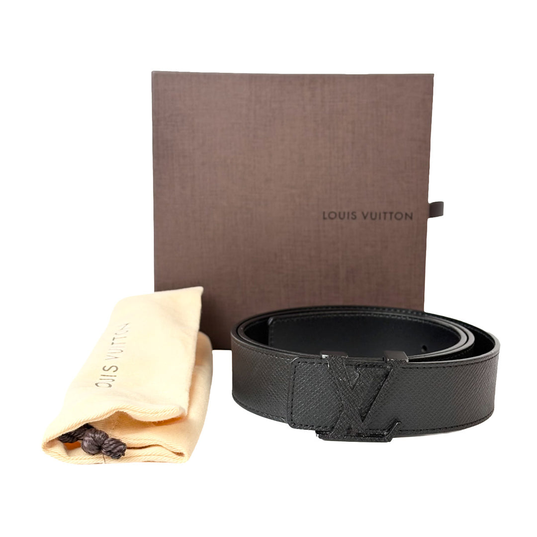 Louis Vuitton Black Buckle Belt #90