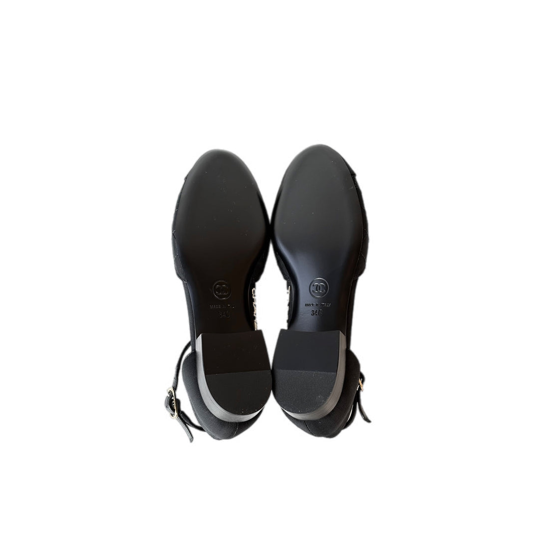 Chanel Ballet Sling Back Shoes 34c