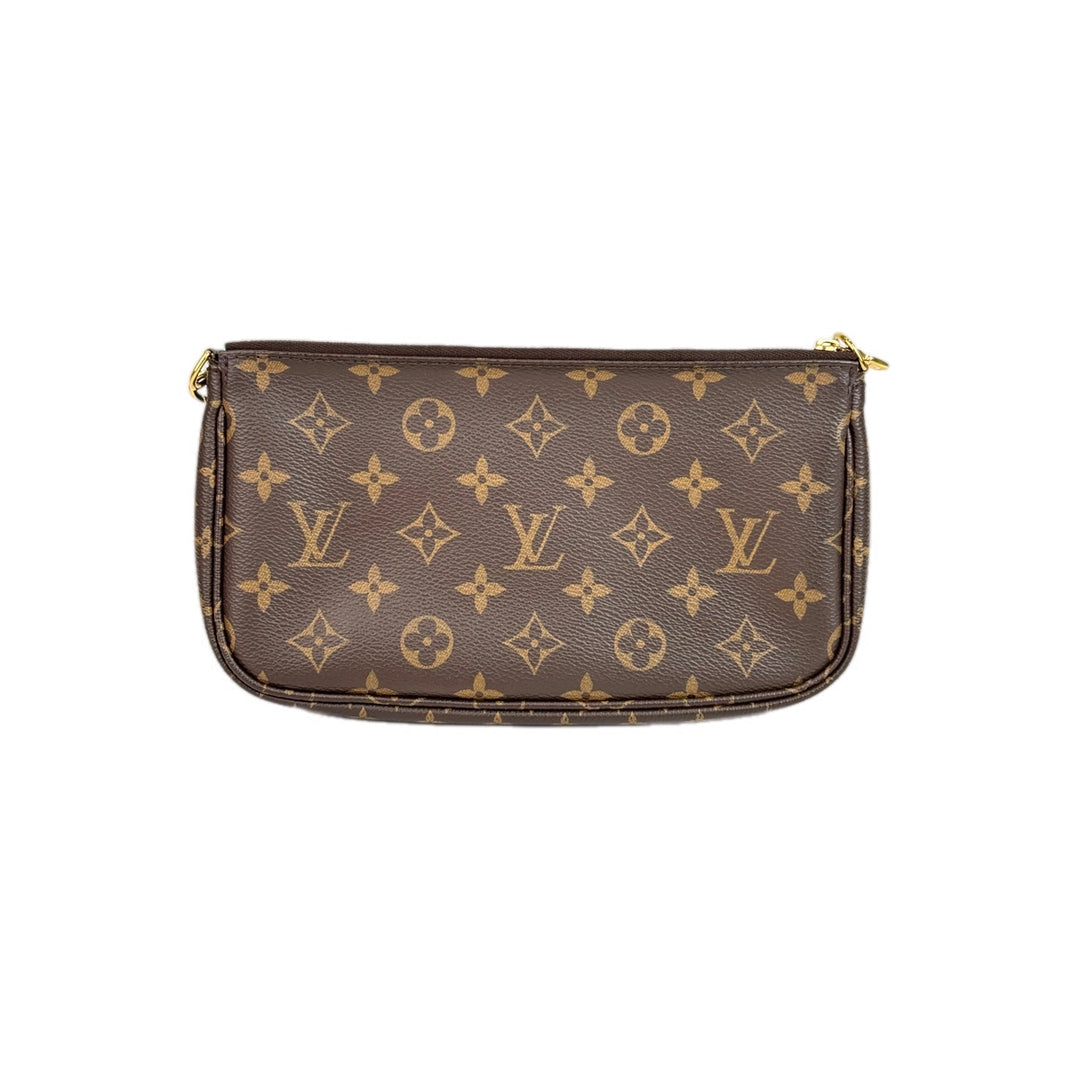 Louis Vuitton Pochette Accessoires Bag Multi Monogram Pink Strap