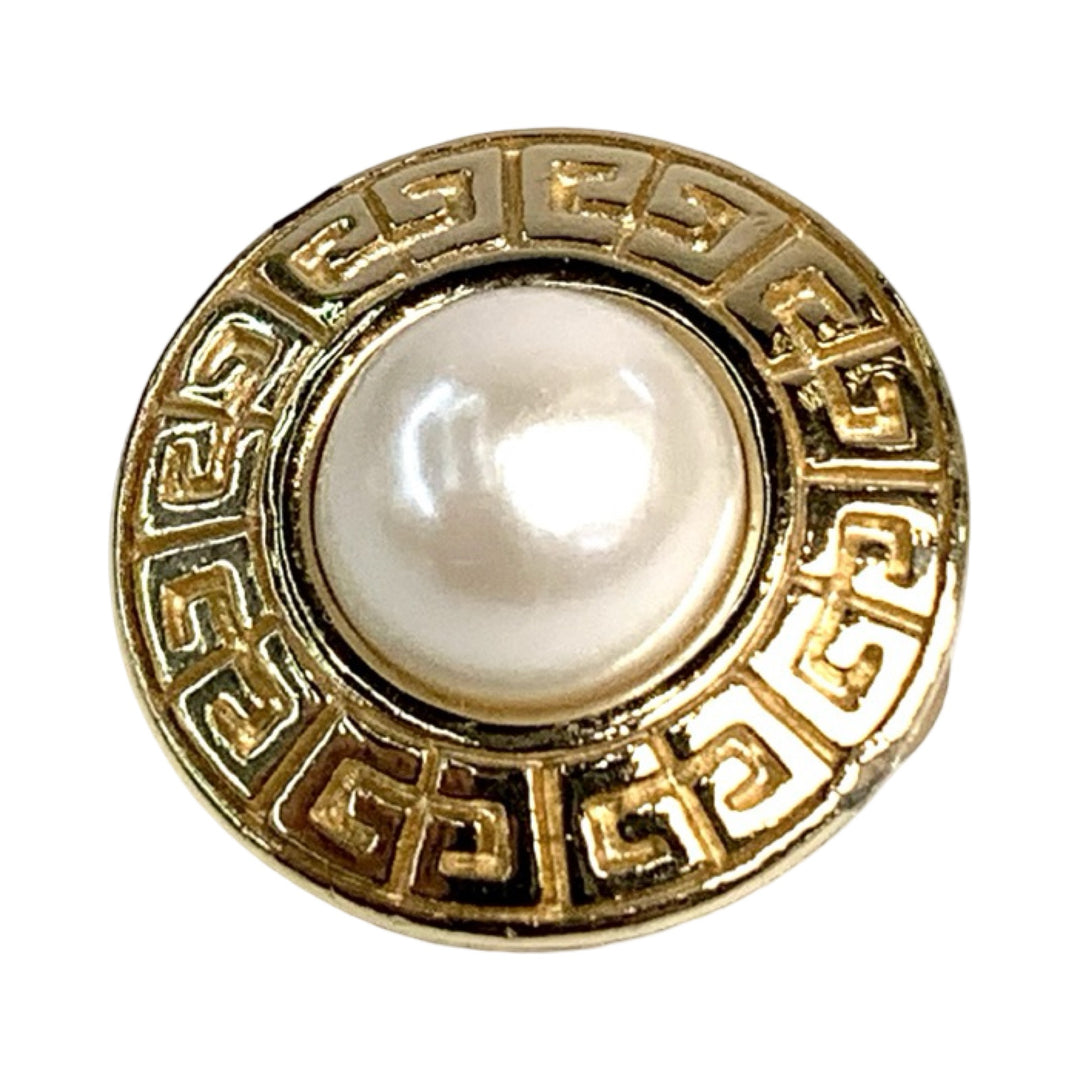 Givenchy Vintage Gold Pearl Earring Clip