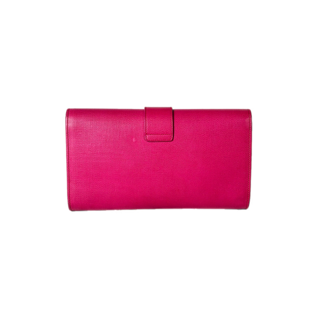 YSL Clutch Red Y Calfskin Bag