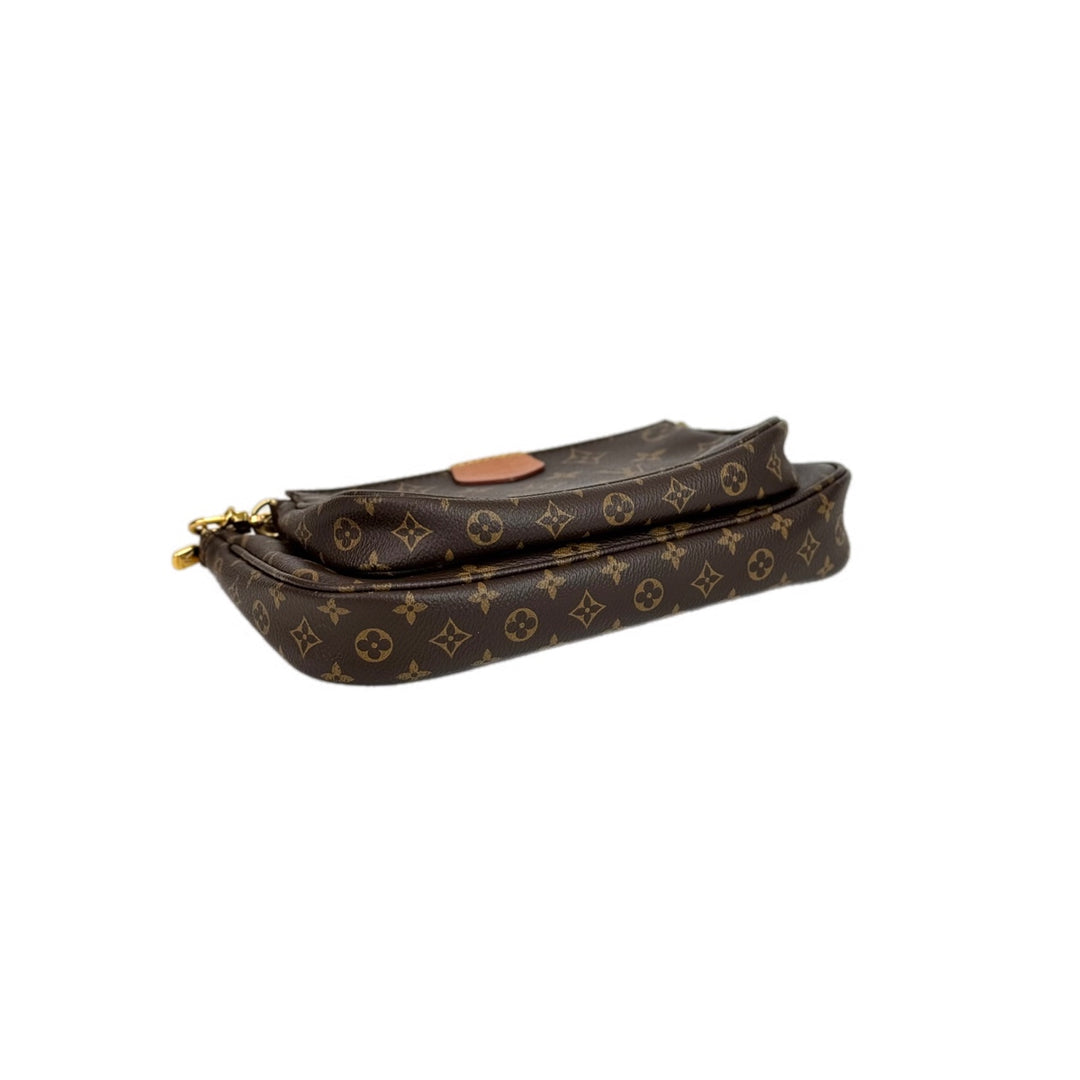 Louis Vuitton Pochette Accessoires Bag Multi Monogram Pink Strap