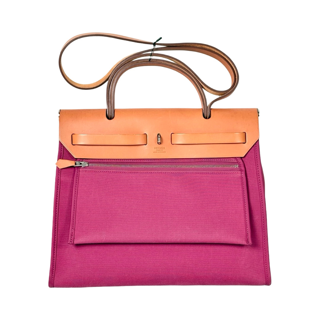 Hermes Herbag Zip 31 Rose Purple Bag