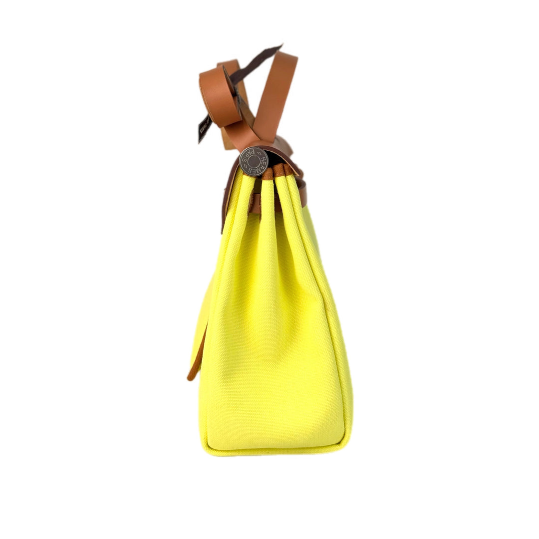 Hermes Herbag Zip 31 Yellow Bag