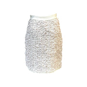 Pre-owned Chanel White Cotton Tweed Skirt - photo 2