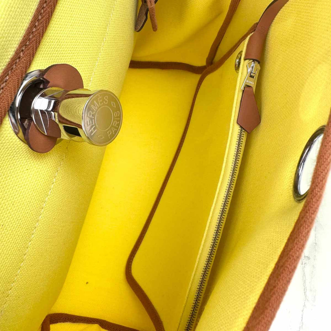 Hermes Herbag Zip 31 Yellow Bag