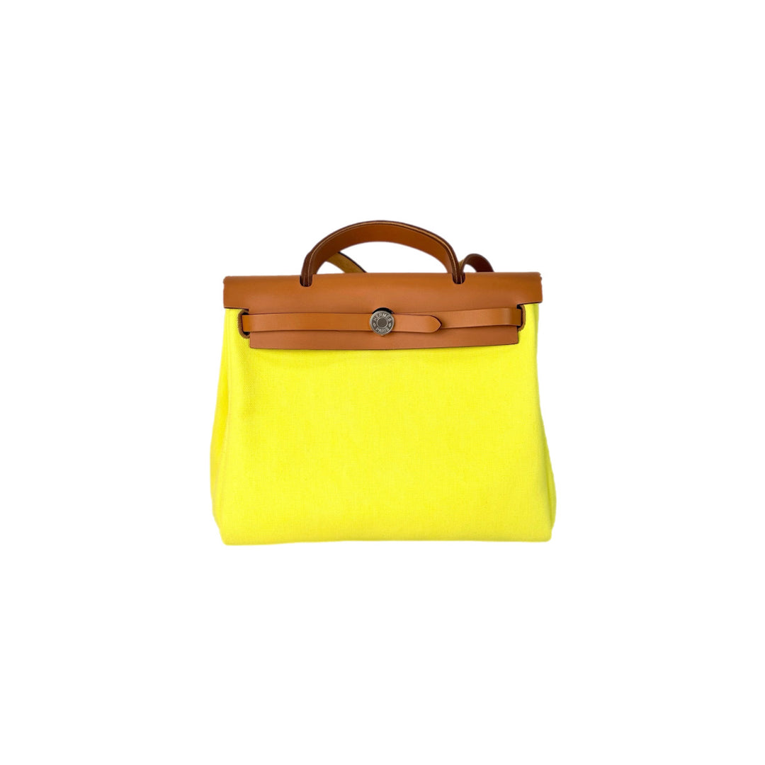 Hermes Herbag Zip 31 Yellow Bag