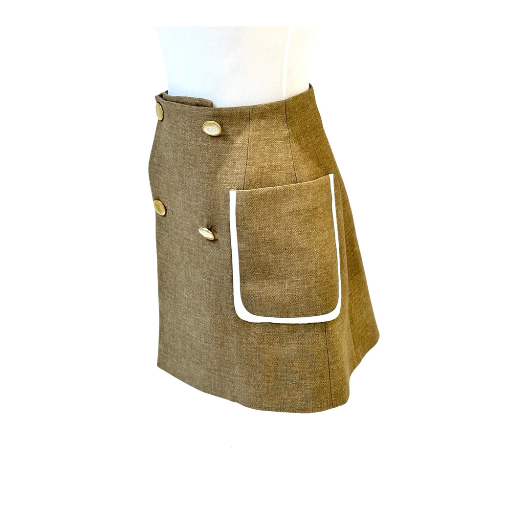 Fendi 2019 Brown Pocket Mini Skirt #34