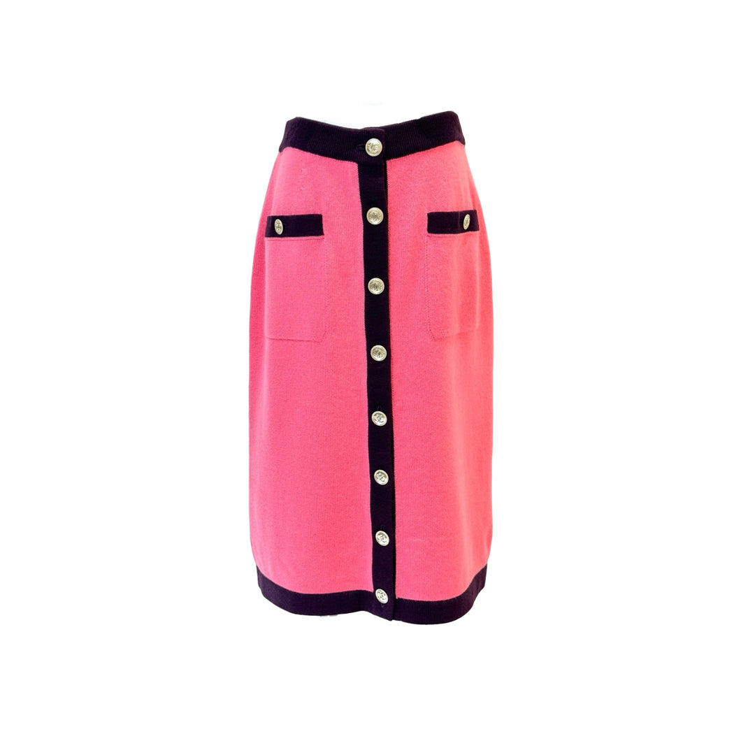 Chanel 20A Peach Cashmere Skirt #34