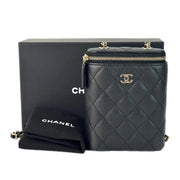 Chanel Black Vertical Box Chain Bag