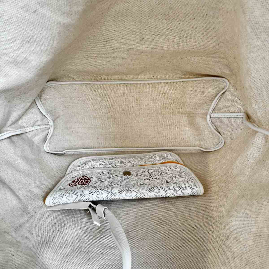 Goyard Boheme White Hobo Bag