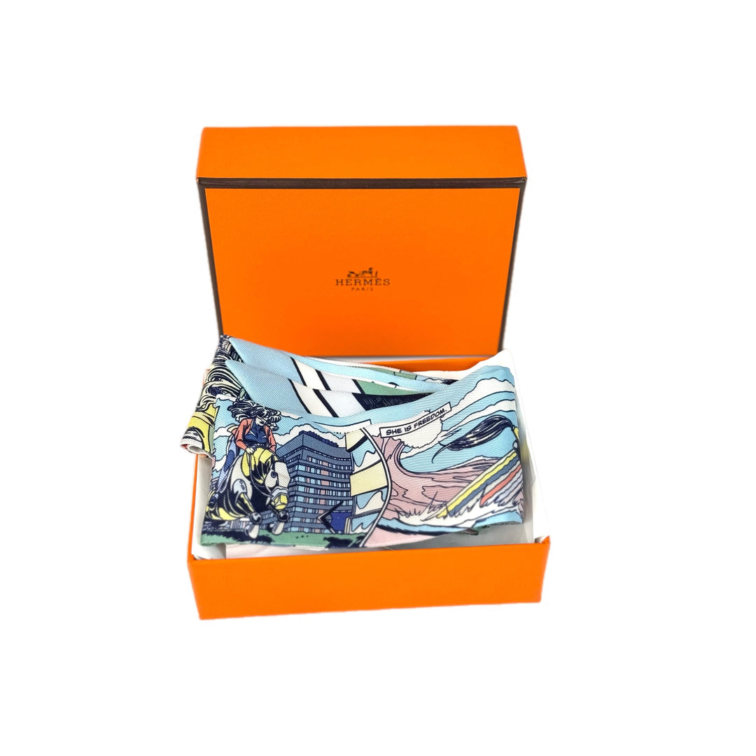 Hermes Used Silk Twilly