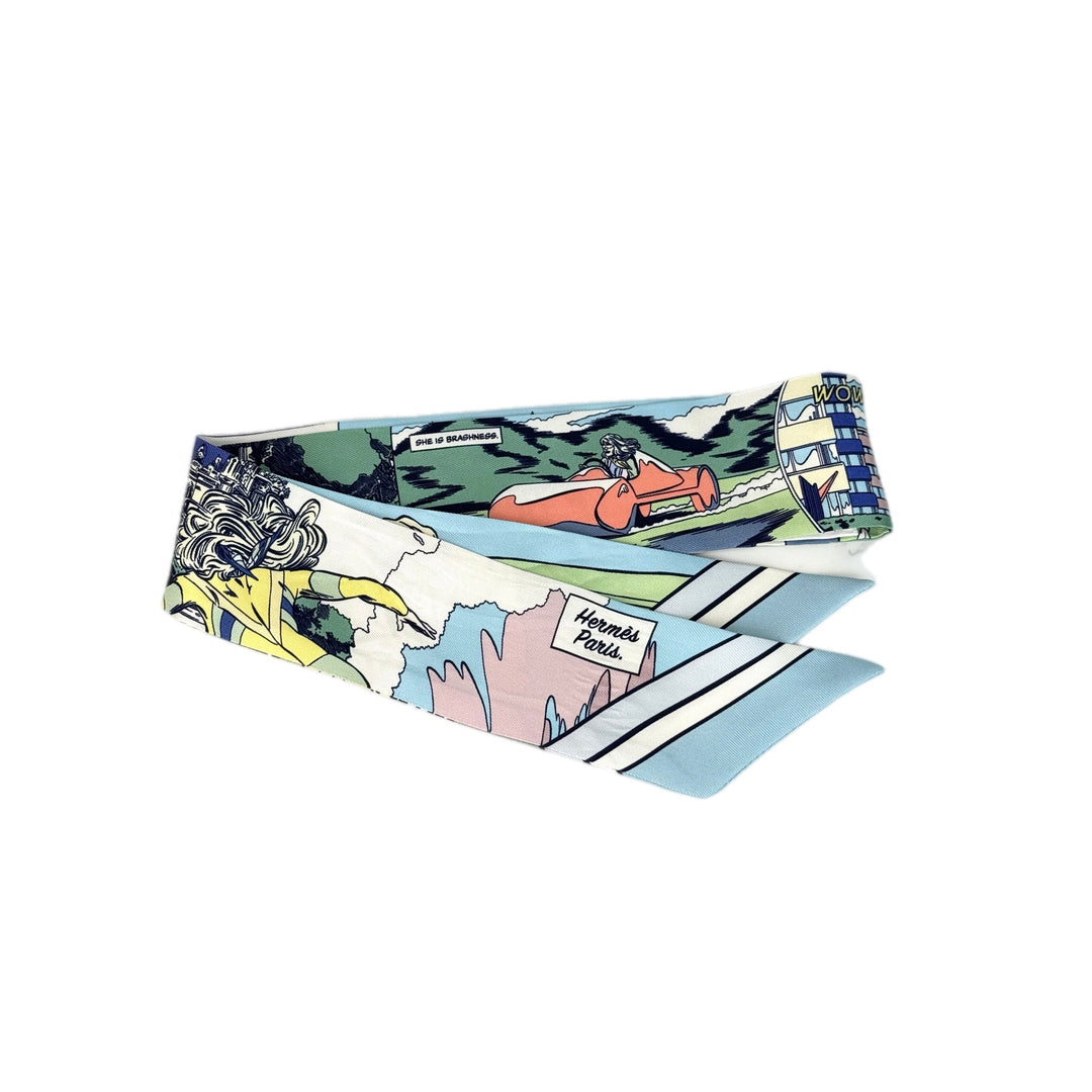 Hermes Used Silk Twilly