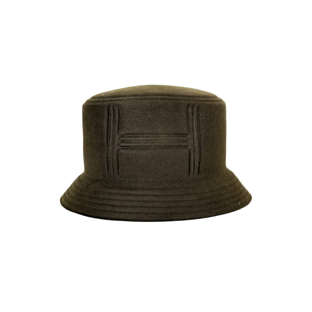 Pre-owned Hermes Dalton H Hat Lapin in Dark Green