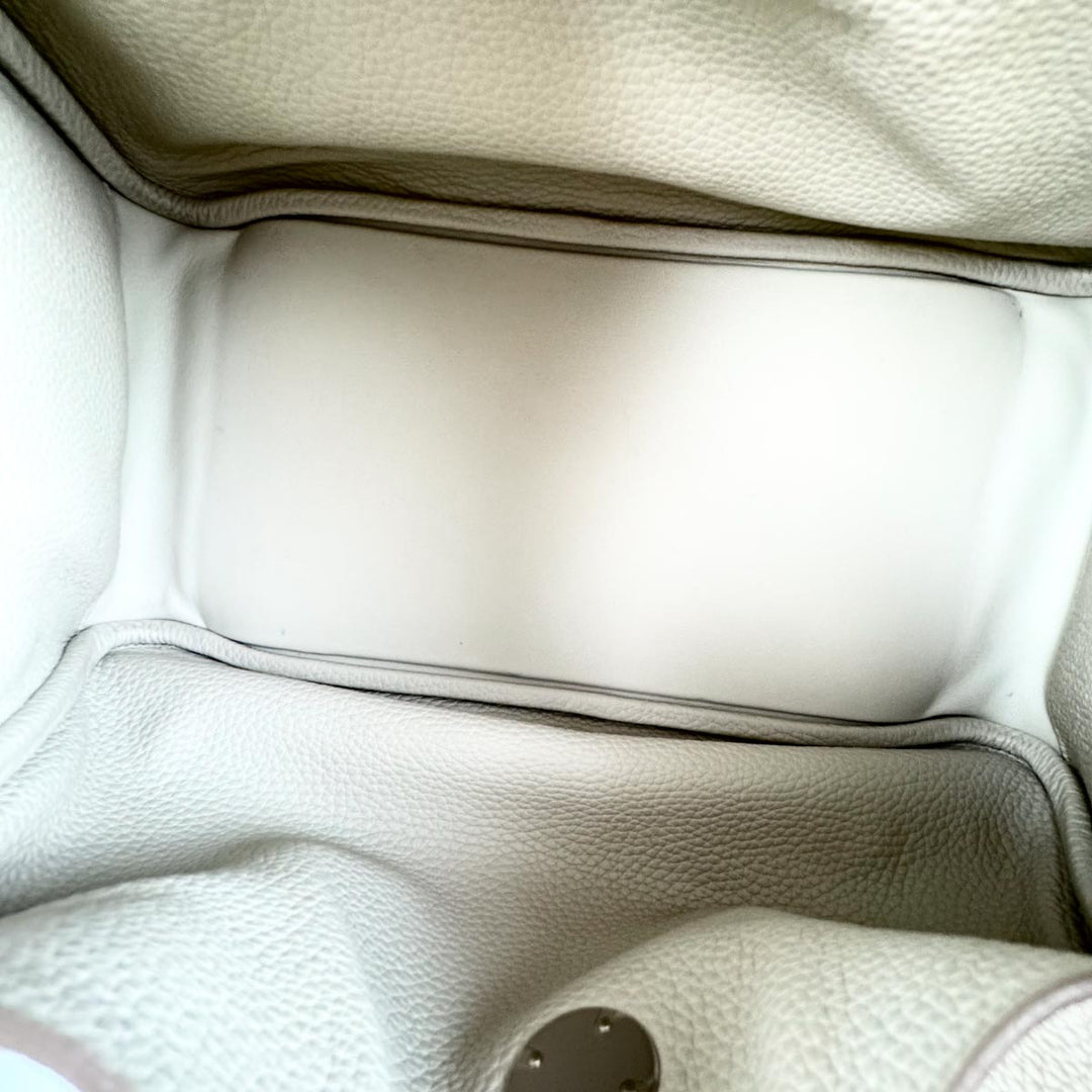 Hermes Lindy 34cm Bag Beton Silver Togo