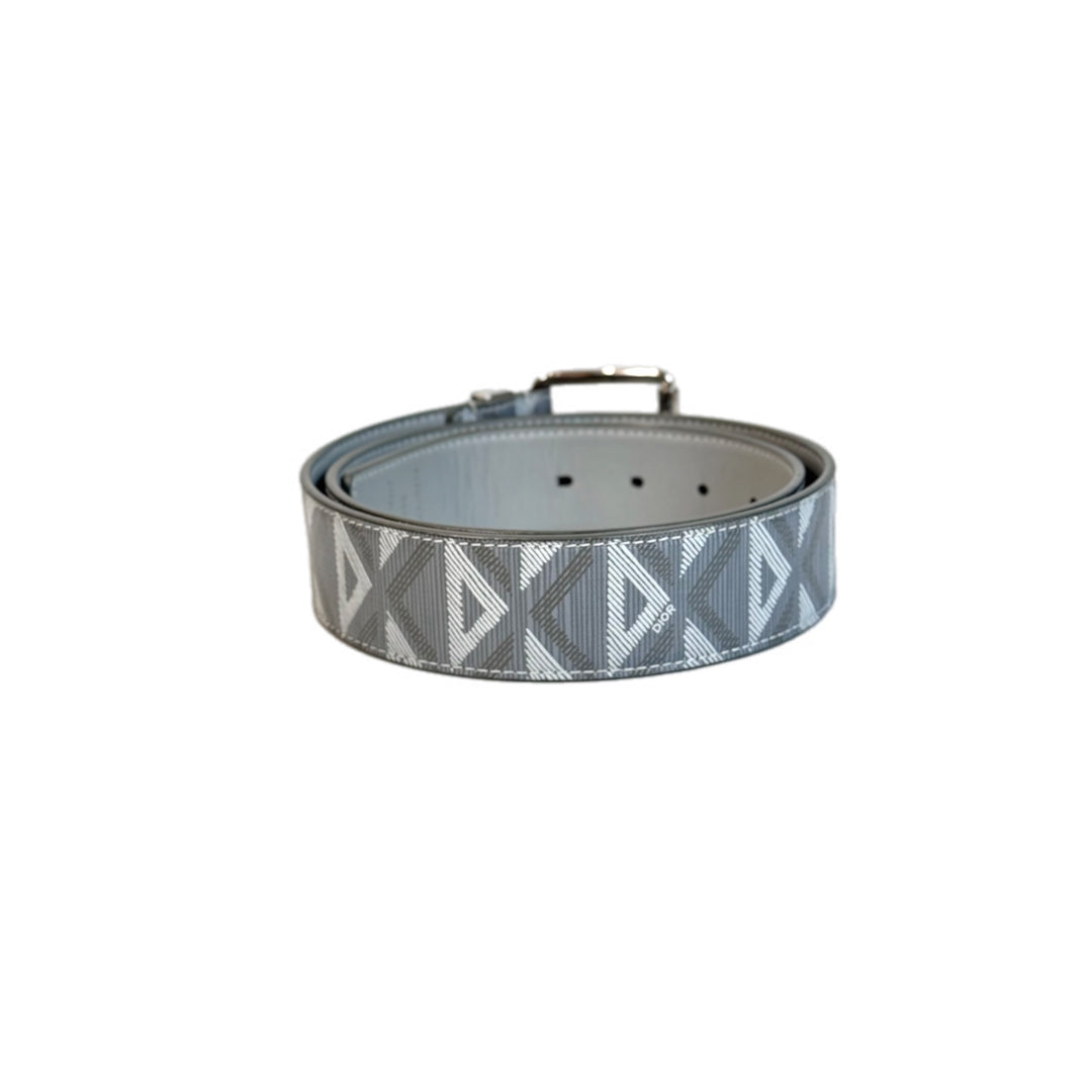 Dior Grey Leather Belt 90cm