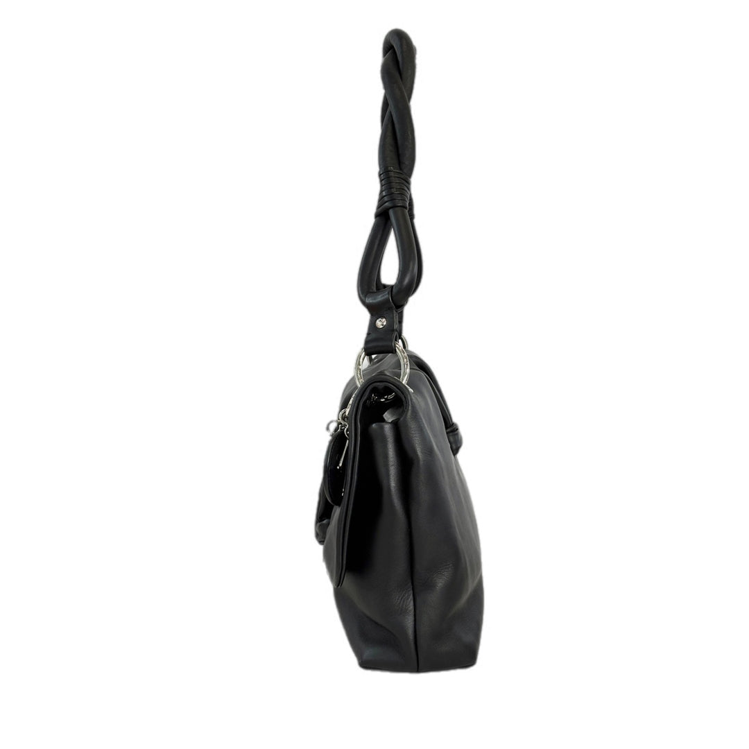 Dior Black Demi Lune Flap Shoulder Bag