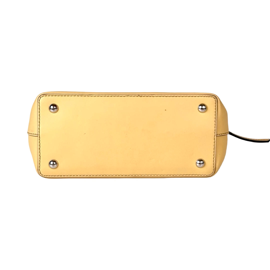 Fendi Dotcom Yellow Face Bag