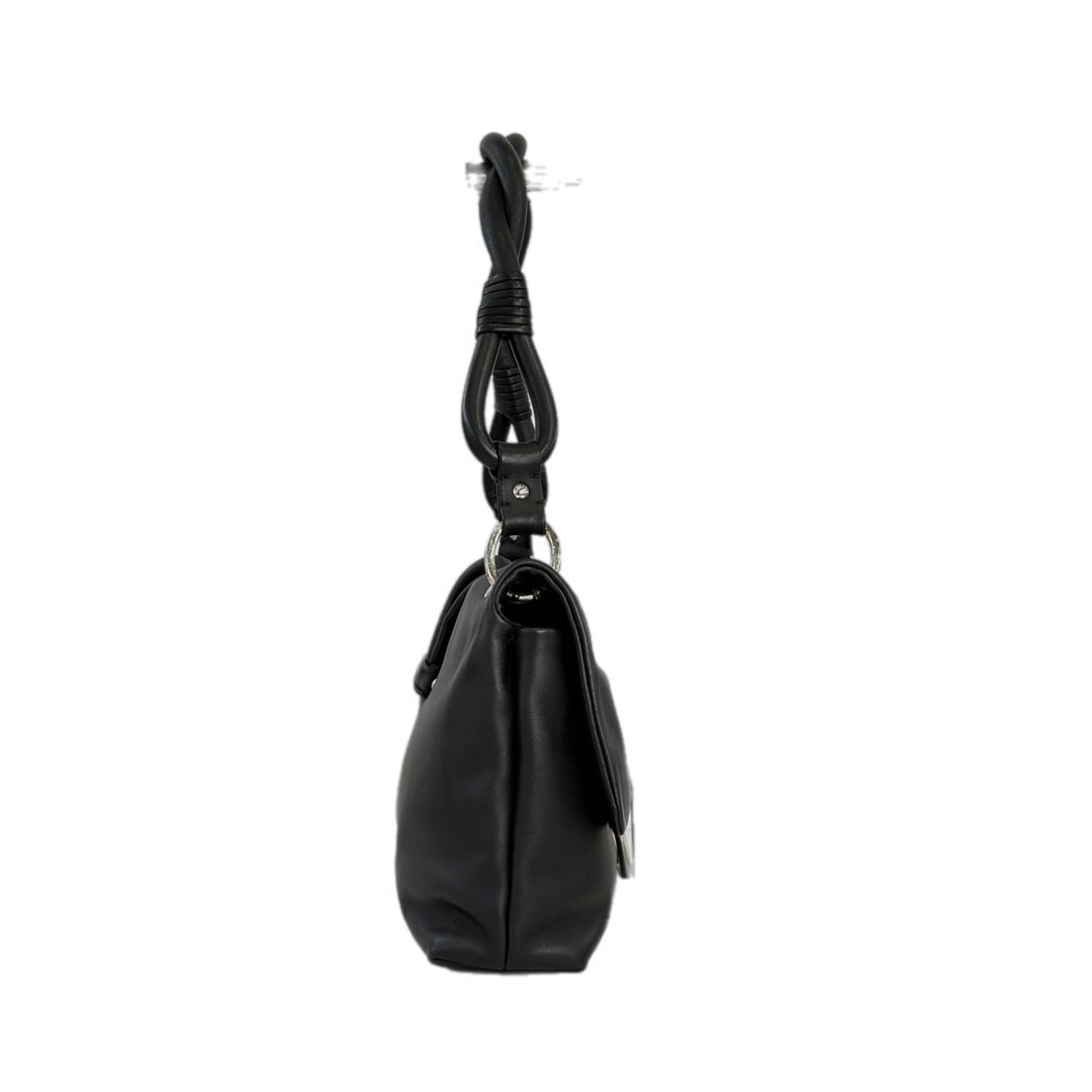 Dior Black Demi Lune Flap Shoulder Bag