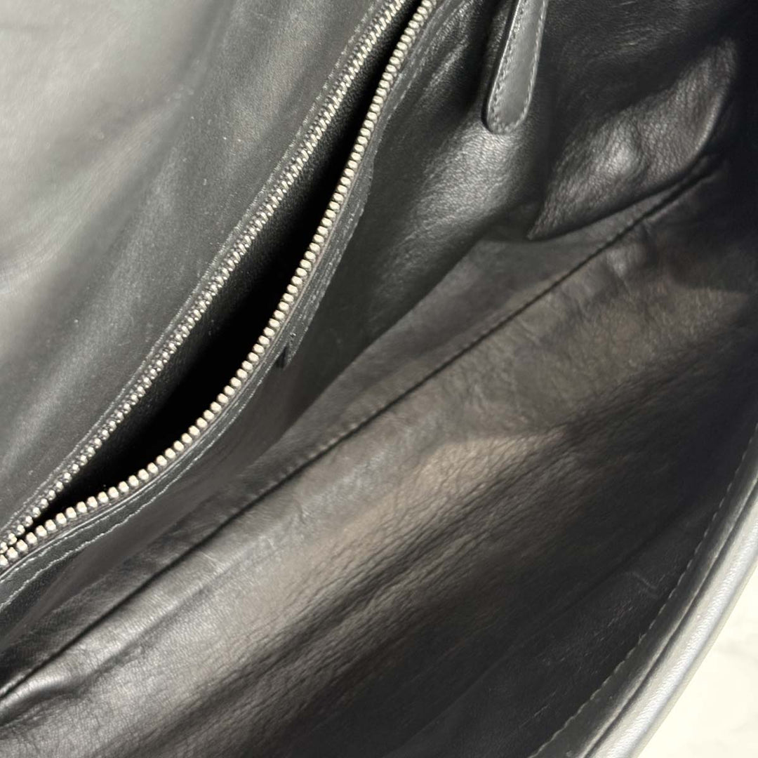 Dior Black Demi Lune Flap Shoulder Bag