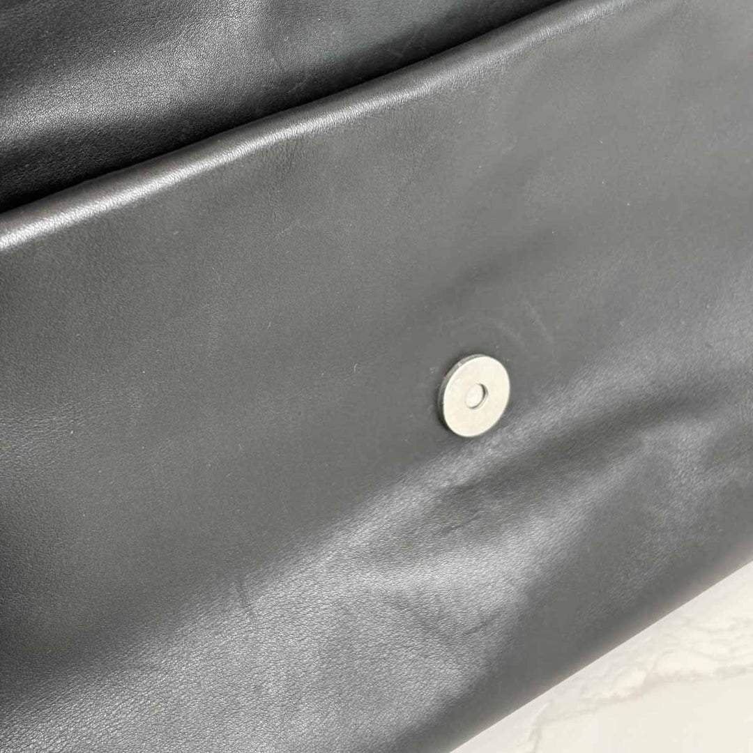 Dior Black Demi Lune Flap Shoulder Bag