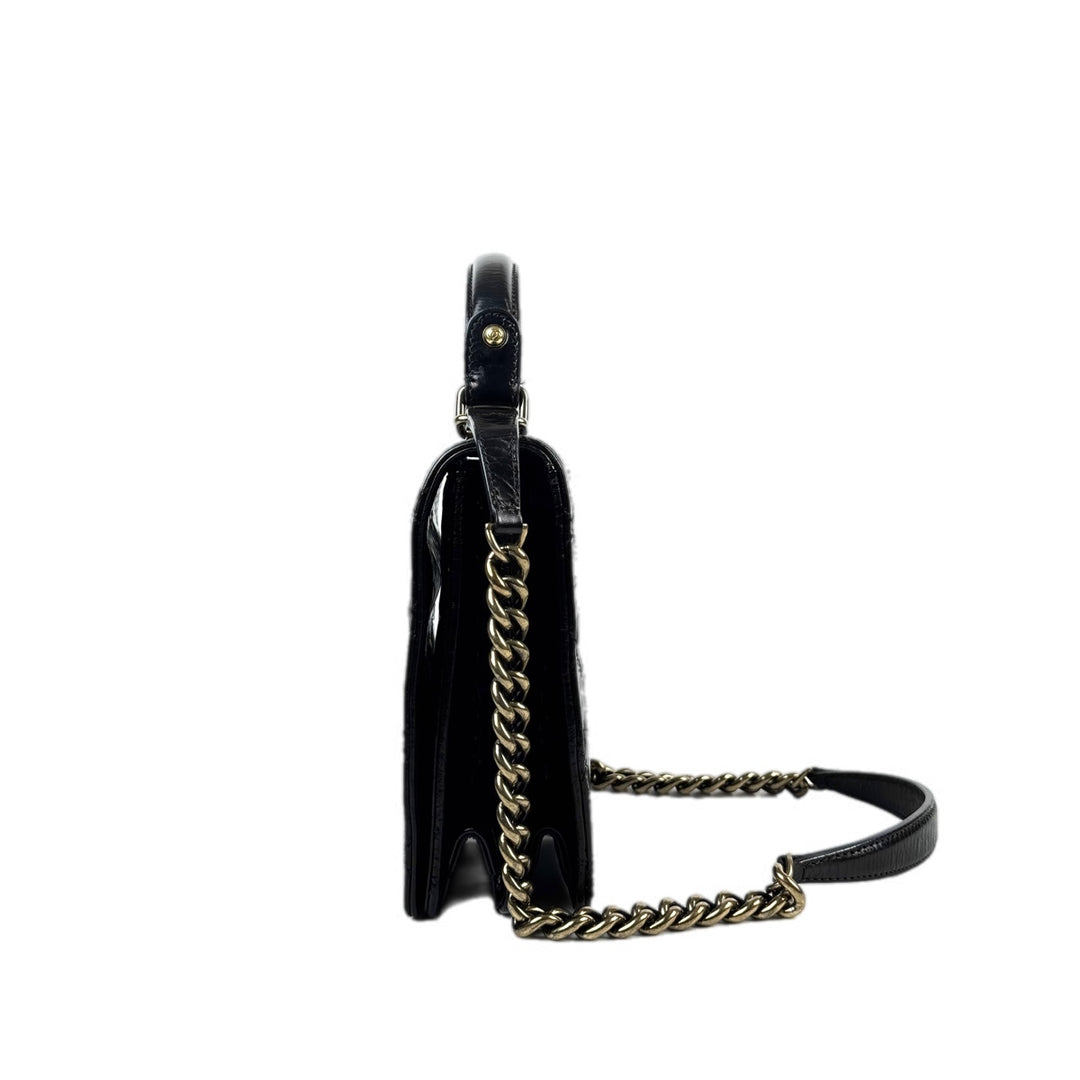 Chanel Reissue Top Handle Shoulder Bag Black