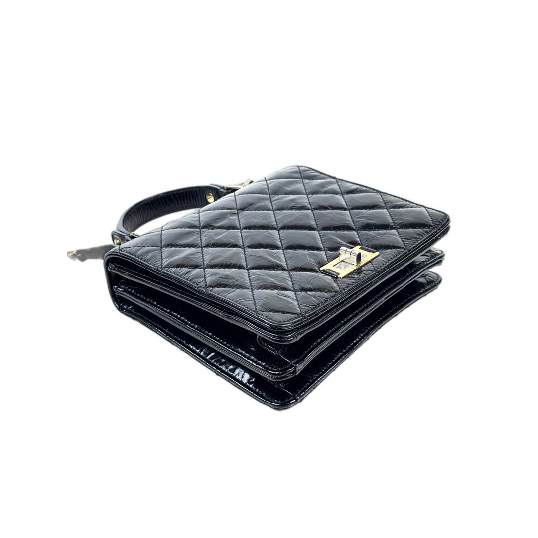 Chanel Reissue Top Handle Shoulder Bag Black
