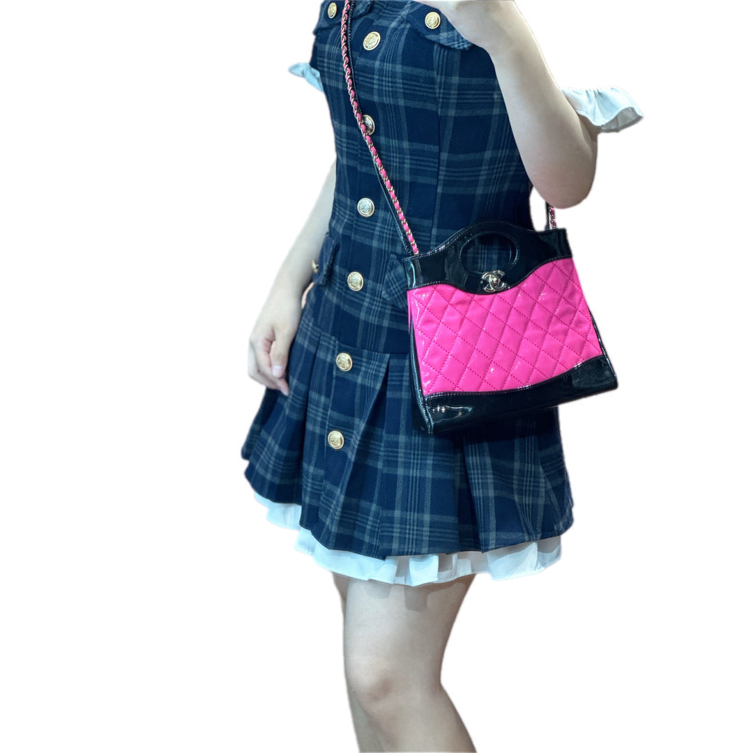 Chanel 31 Pink/Black Mini