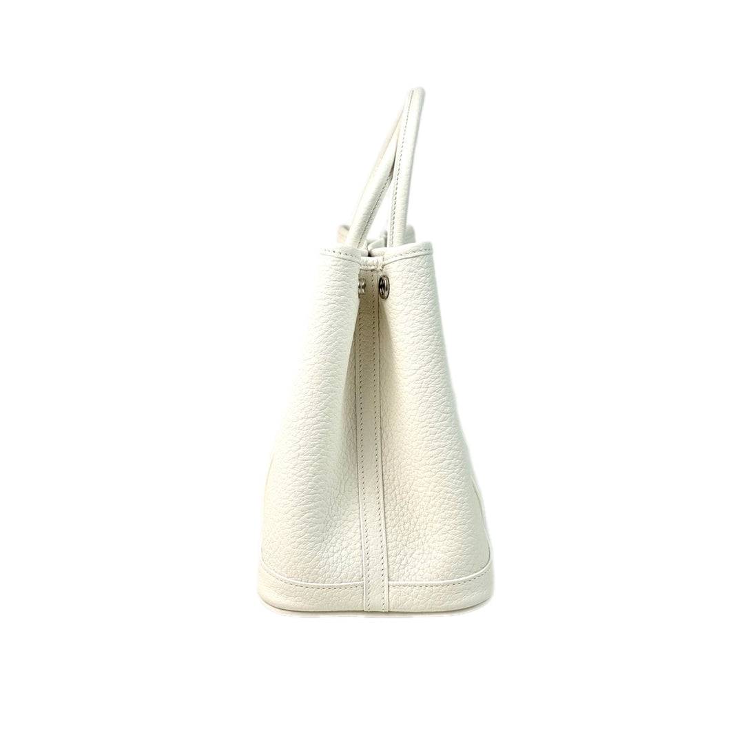 Hermes Garden Party Bag 30cm White TC