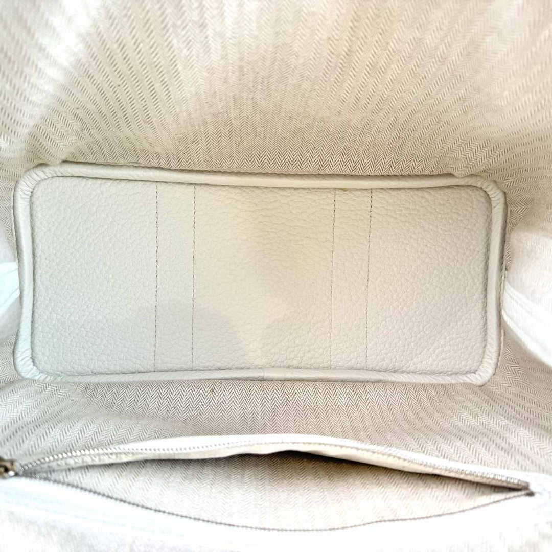 Hermes Garden Party Bag 30cm White TC